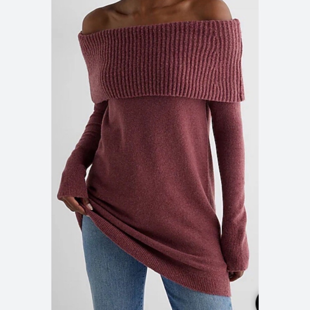 EXPRESS OFF SHOULDER SWEATER NEW WITH TAG (a136)